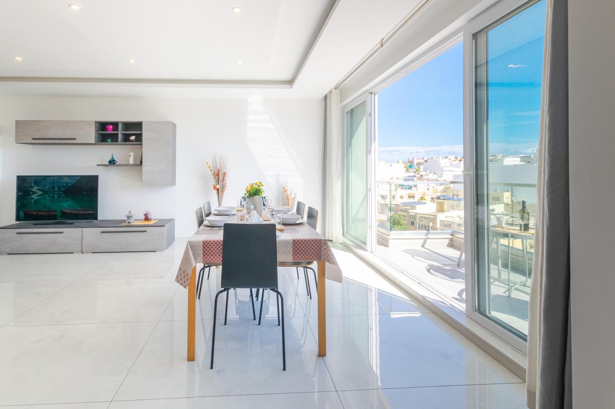 New Spacious Apartment With Amazing View Bugibba 세인트폴스베이 외부 사진